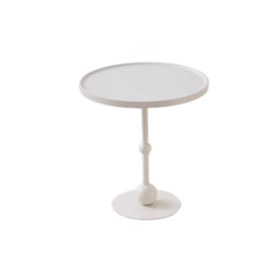 Table d'appoint en verre rond en fer inoxydable de simplicité moderne 1 - Plateau pour salon 