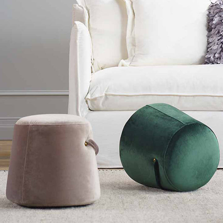 Tabouret en éponge en tissu rond carré de simplicité moderne pour salon 