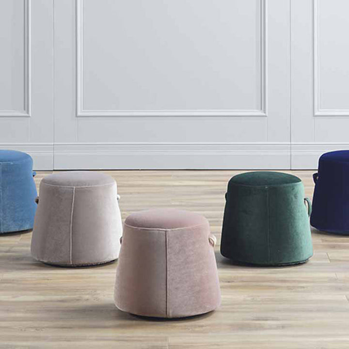 Tabouret en éponge en tissu rond carré de simplicité moderne pour salon 