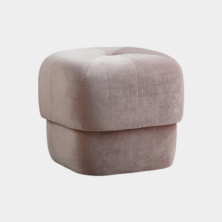 Tabouret en éponge en tissu rond carré de simplicité moderne pour salon 