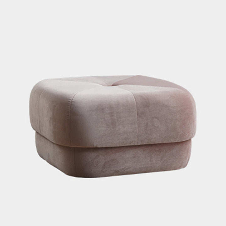 Tabouret en éponge en tissu rond carré de simplicité moderne pour salon 