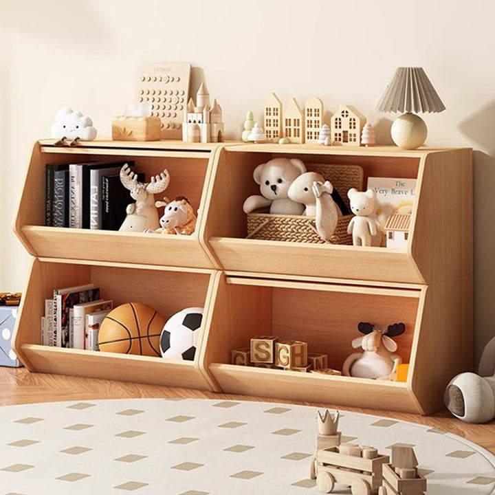 Mesa auxiliar moderna y minimalista rectangular trapezoidal de madera de ingeniería ecológica 1 - mueble para sala de estar 