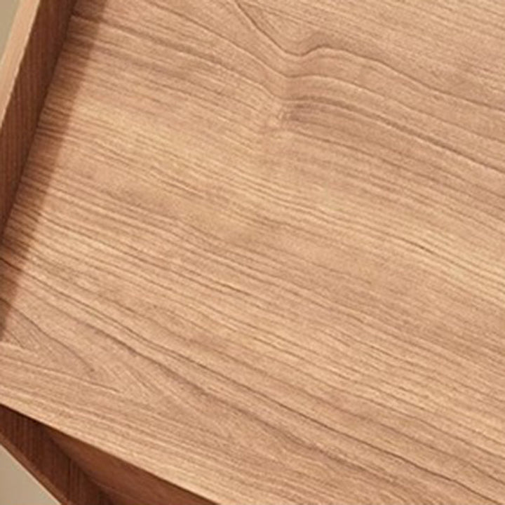 Mesa auxiliar moderna y minimalista rectangular trapezoidal de madera de ingeniería ecológica 1 - mueble para sala de estar 