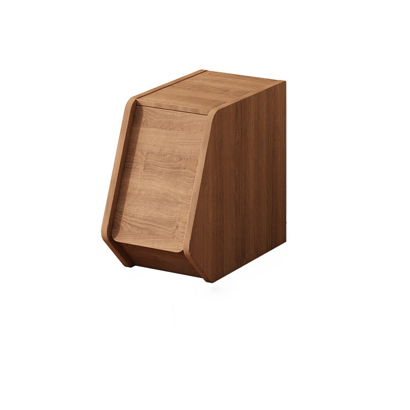 Mesa auxiliar moderna y minimalista rectangular trapezoidal de madera de ingeniería ecológica 1 - mueble para sala de estar 