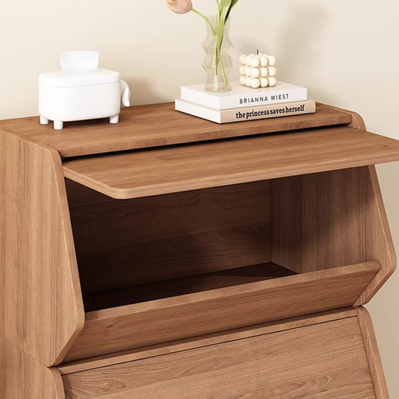 Mesa auxiliar moderna y minimalista rectangular trapezoidal de madera de ingeniería ecológica 1 - mueble para sala de estar 