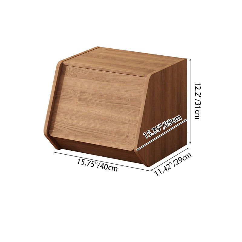 Mesa auxiliar moderna y minimalista rectangular trapezoidal de madera de ingeniería ecológica 1 - mueble para sala de estar 