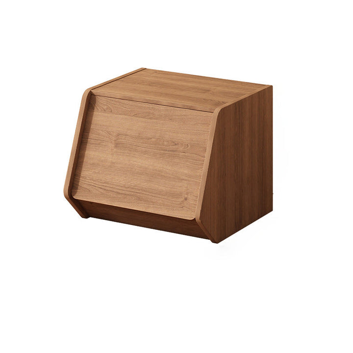 Mesa auxiliar moderna y minimalista rectangular trapezoidal de madera de ingeniería ecológica 1 - mueble para sala de estar 