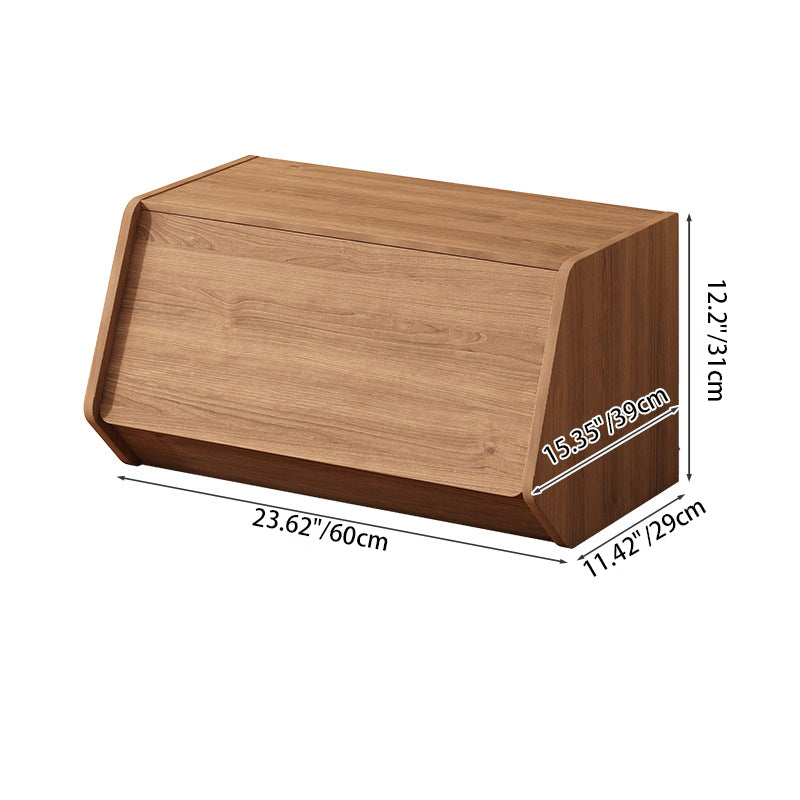 Mesa auxiliar moderna y minimalista rectangular trapezoidal de madera de ingeniería ecológica 1 - mueble para sala de estar 
