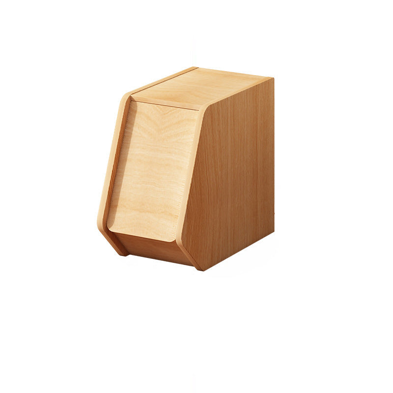 Mesa auxiliar moderna y minimalista rectangular trapezoidal de madera de ingeniería ecológica 1 - mueble para sala de estar 