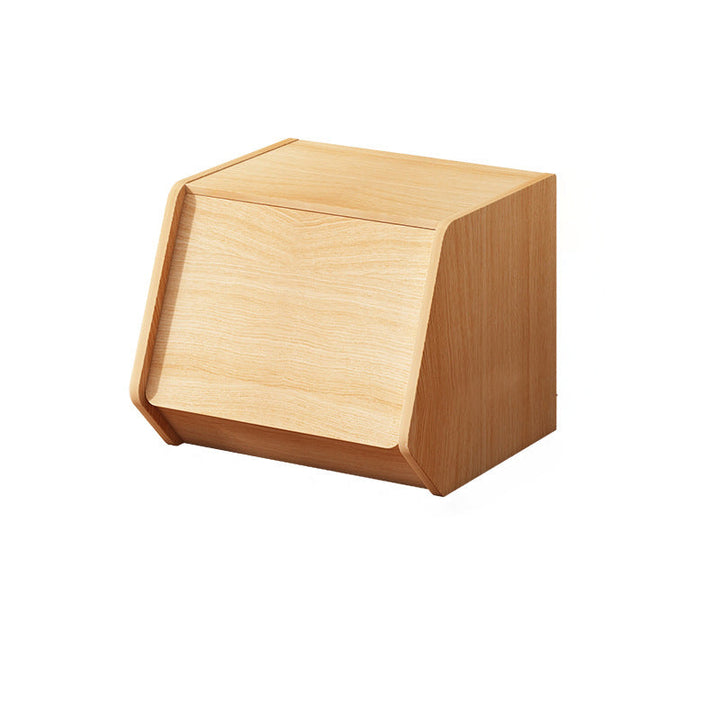 Mesa auxiliar moderna y minimalista rectangular trapezoidal de madera de ingeniería ecológica 1 - mueble para sala de estar 