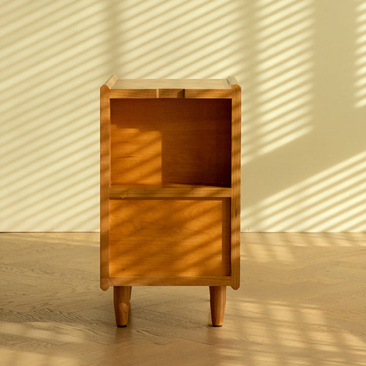Table de nuit contemporaine rétro en bois de cerisier 1 - Armoire pour chambre 