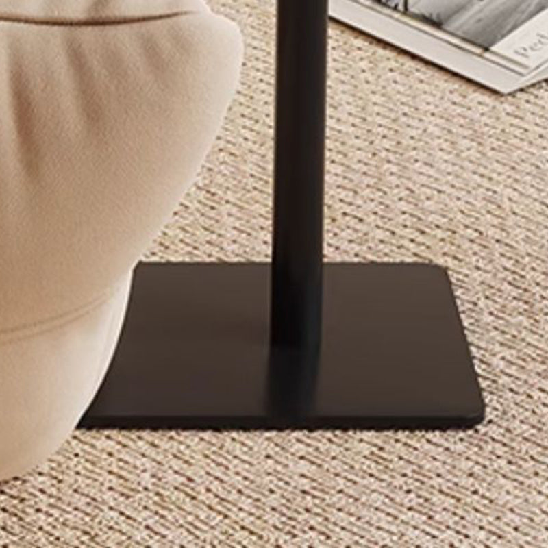 Mesa Auxiliar Rectangular Reversible de Nogal y Acero Inoxidable de Simplicidad Moderna 1 - Nivel Para Sala de Estar 