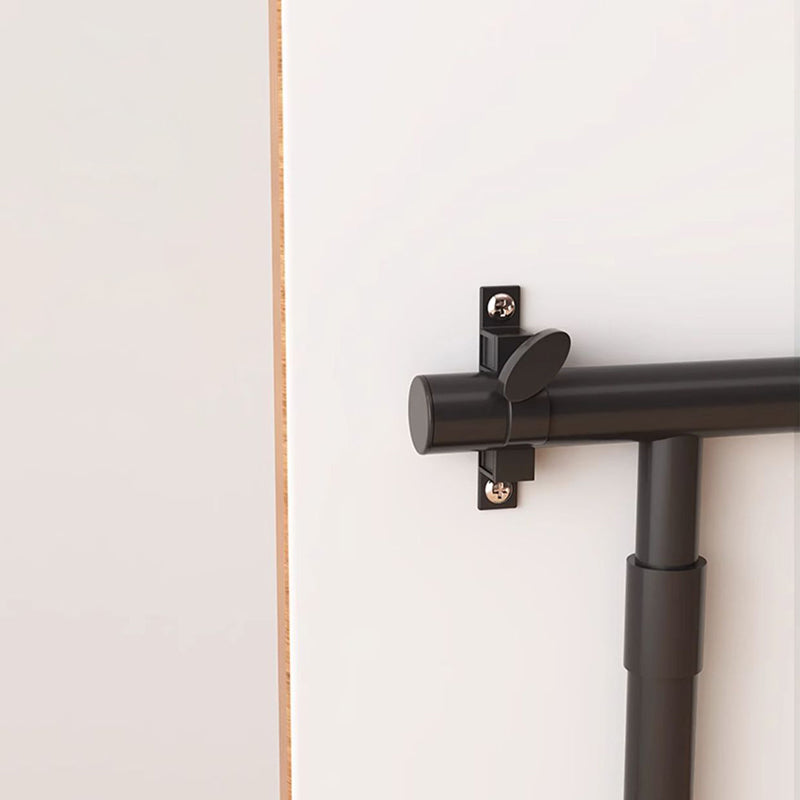 Moderne Schlichtheit Rechteckiger, wendbarer Beistelltisch aus mitteldichter Faserplatte und Kohlenstoffstahl mit 1 Ebene für das Wohnzimmer 