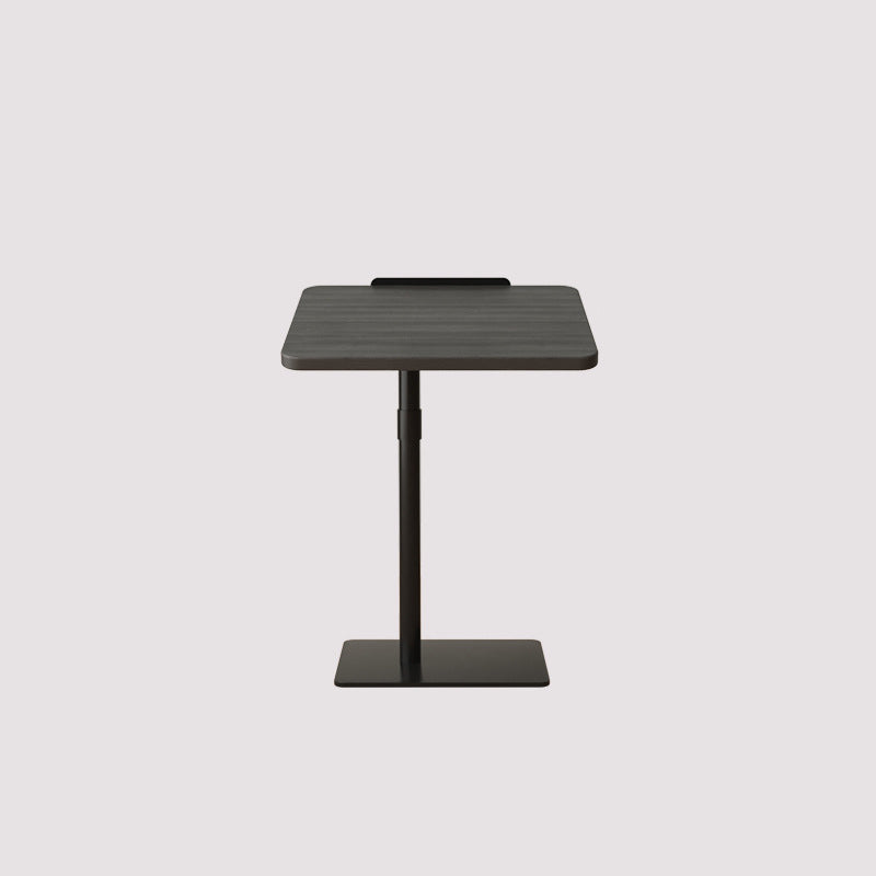 Mesa Auxiliar Rectangular Reversible de Nogal y Acero Inoxidable de Simplicidad Moderna 1 - Nivel Para Sala de Estar 