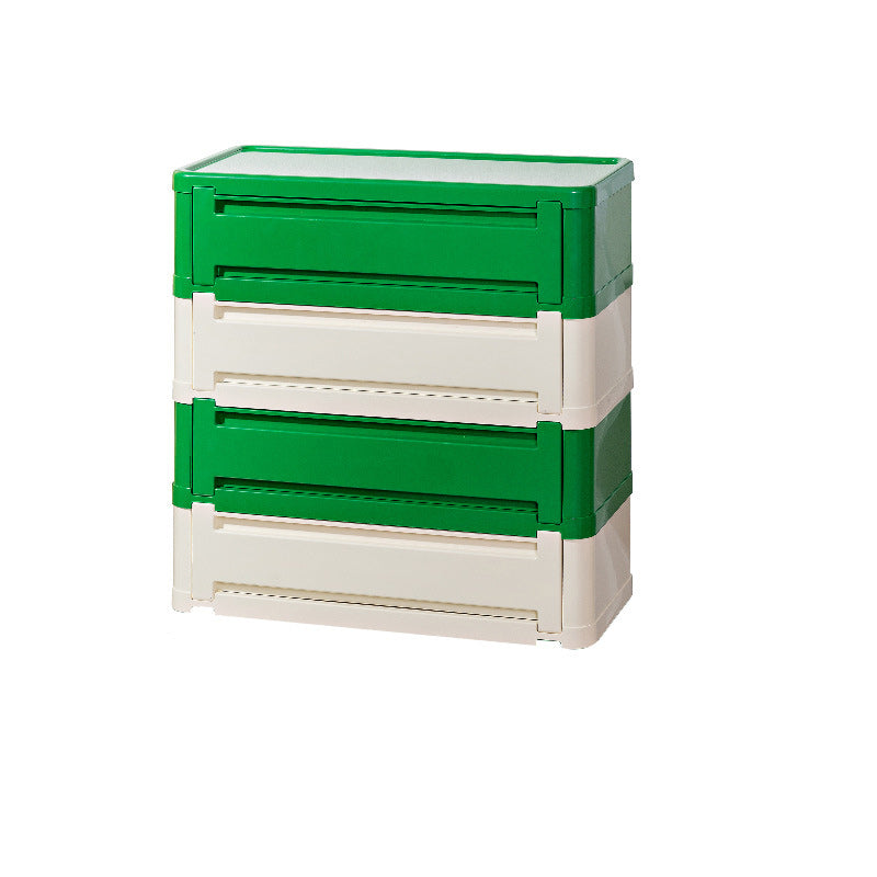 Contemporary Nordic Rectangle Cube Full ABS Shoe Storage 2/3/4/5 - Cabinet For Entryways