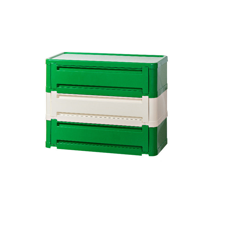 Contemporary Nordic Rectangle Cube Full ABS Shoe Storage 2/3/4/5 - Cabinet For Entryways