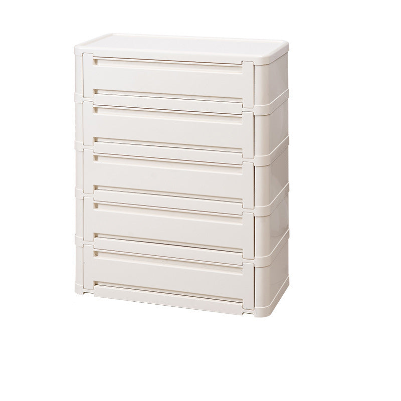 Contemporary Nordic Rectangle Cube Full ABS Shoe Storage 2/3/4/5 - Cabinet For Entryways
