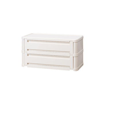 Contemporary Nordic Rectangle Cube Full ABS Shoe Storage 2/3/4/5 - Cabinet For Entryways