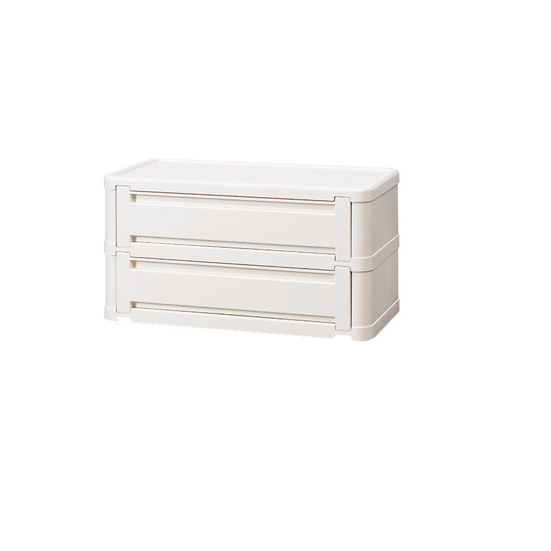 Contemporary Nordic Rectangle Cube Full ABS Shoe Storage 2/3/4/5 - Cabinet For Entryways
