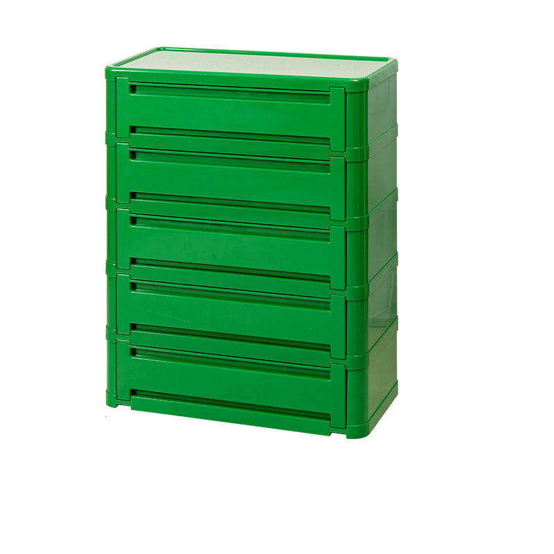 Contemporary Nordic Rectangle Cube Full ABS Shoe Storage 2/3/4/5 - Cabinet For Entryways