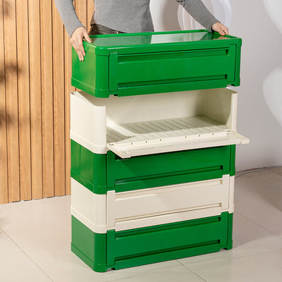 Contemporary Nordic Rectangle Cube Full ABS Shoe Storage 2/3/4/5 - Cabinet For Entryways