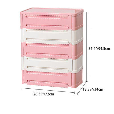 Contemporary Nordic Rectangle Cube Full ABS Shoe Storage 2/3/4/5 - Cabinet For Entryways