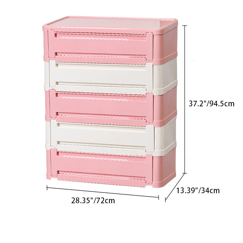 Contemporary Nordic Rectangle Cube Full ABS Shoe Storage 2/3/4/5 - Cabinet For Entryways
