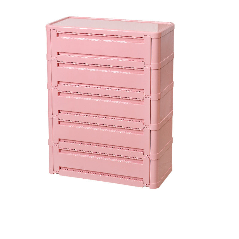 Contemporary Nordic Rectangle Cube Full ABS Shoe Storage 2/3/4/5 - Cabinet For Entryways