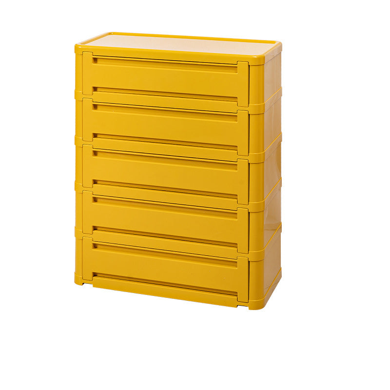 Contemporary Nordic Rectangle Cube Full ABS Shoe Storage 2/3/4/5 - Cabinet For Entryways