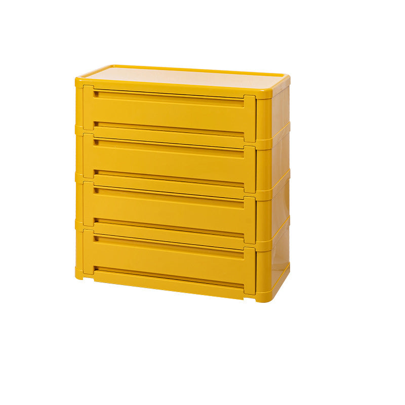 Contemporary Nordic Rectangle Cube Full ABS Shoe Storage 2/3/4/5 - Cabinet For Entryways