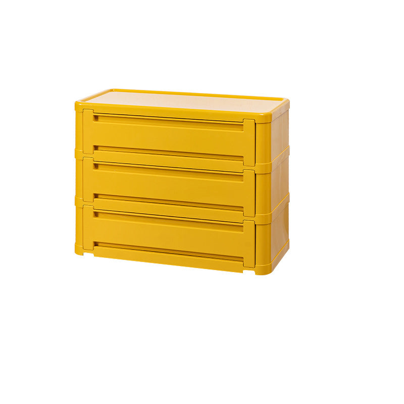 Contemporary Nordic Rectangle Cube Full ABS Shoe Storage 2/3/4/5 - Cabinet For Entryways