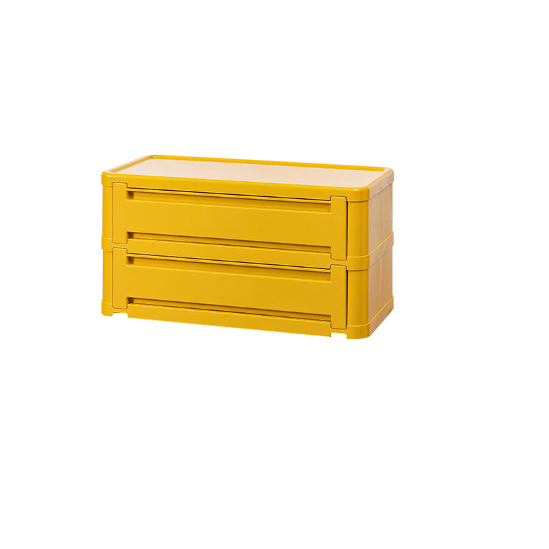 Contemporary Nordic Rectangle Cube Full ABS Shoe Storage 2/3/4/5 - Cabinet For Entryways