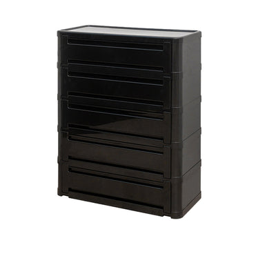 Contemporary Nordic Rectangle Cube Full ABS Shoe Storage 2/3/4/5 - Cabinet For Entryways