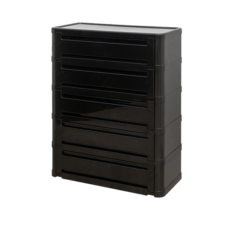 Contemporary Nordic Rectangle Cube Full ABS Shoe Storage 2/3/4/5 - Cabinet For Entryways