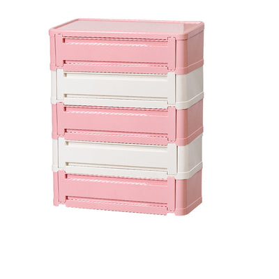 Contemporary Nordic Rectangle Cube Full ABS Shoe Storage 2/3/4/5 - Cabinet For Entryways