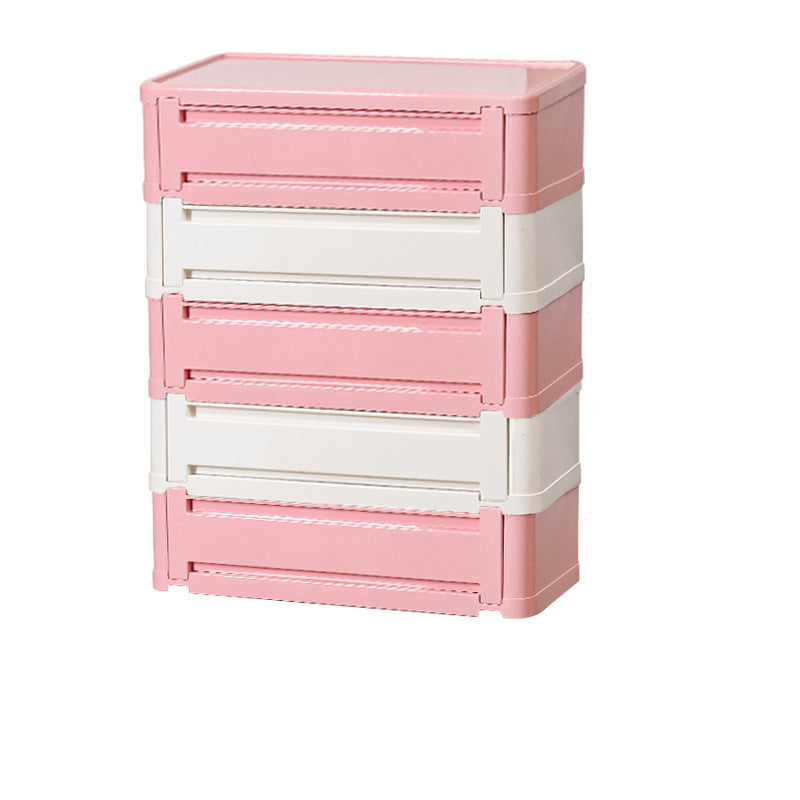 Contemporary Nordic Rectangle Cube Full ABS Shoe Storage 2/3/4/5 - Cabinet For Entryways