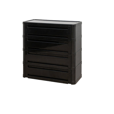 Contemporary Nordic Rectangle Cube Full ABS Shoe Storage 2/3/4/5 - Cabinet For Entryways