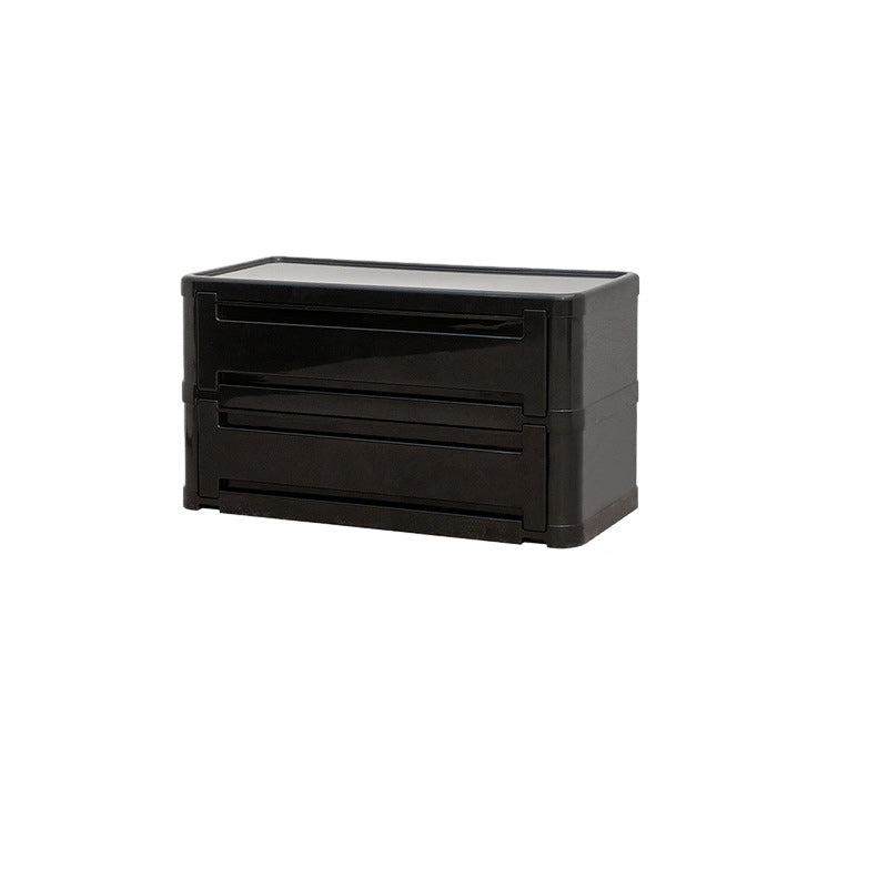 Contemporary Nordic Rectangle Cube Full ABS Shoe Storage 2/3/4/5 - Cabinet For Entryways