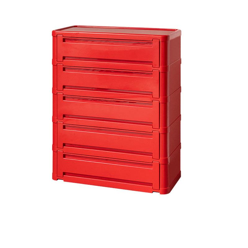 Contemporary Nordic Rectangle Cube Full ABS Shoe Storage 2/3/4/5 - Cabinet For Entryways