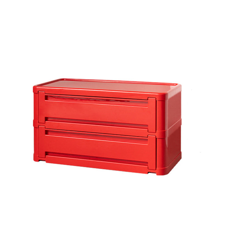 Contemporary Nordic Rectangle Cube Full ABS Shoe Storage 2/3/4/5 - Cabinet For Entryways