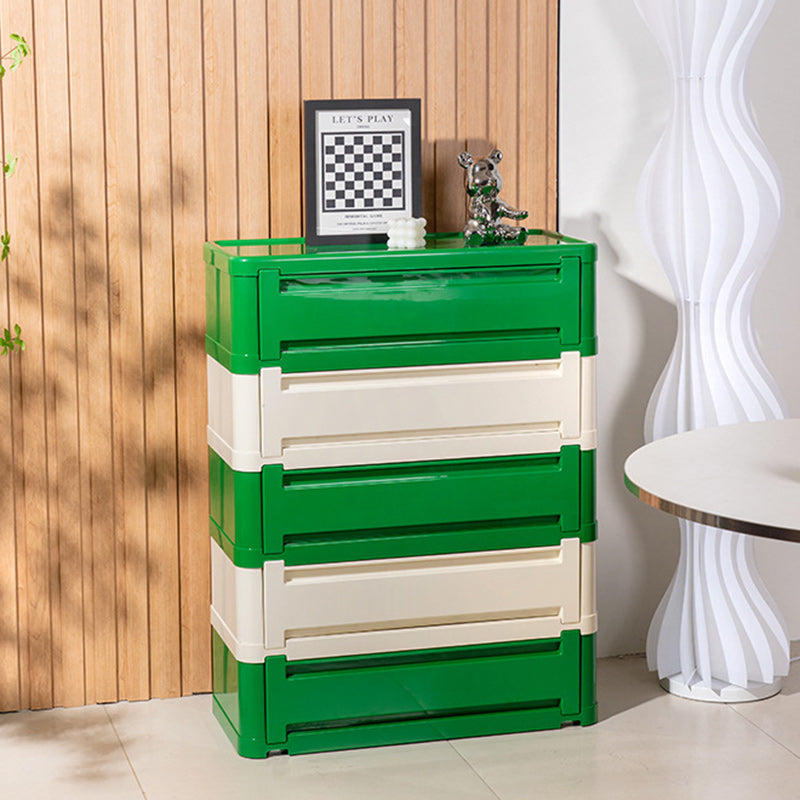 Contemporary Nordic Rectangle Cube Full ABS Shoe Storage 2/3/4/5 - Cabinet For Entryways