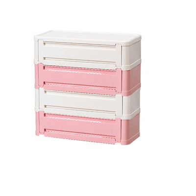 Contemporary Nordic Rectangle Cube Full ABS Shoe Storage 2/3/4/5 - Cabinet For Entryways