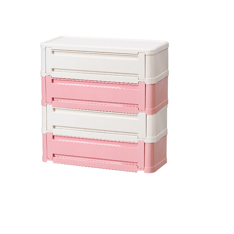 Contemporary Nordic Rectangle Cube Full ABS Shoe Storage 2/3/4/5 - Cabinet For Entryways