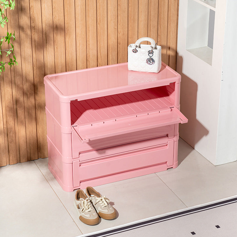 Contemporary Nordic Rectangle Cube Full ABS Shoe Storage 2/3/4/5 - Cabinet For Entryways