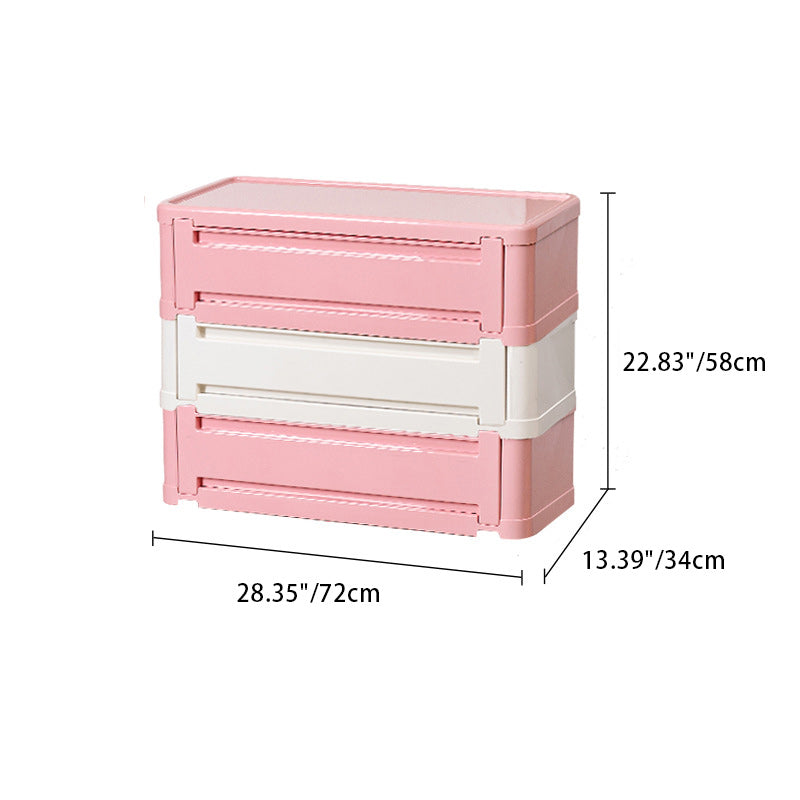 Contemporary Nordic Rectangle Cube Full ABS Shoe Storage 2/3/4/5 - Cabinet For Entryways