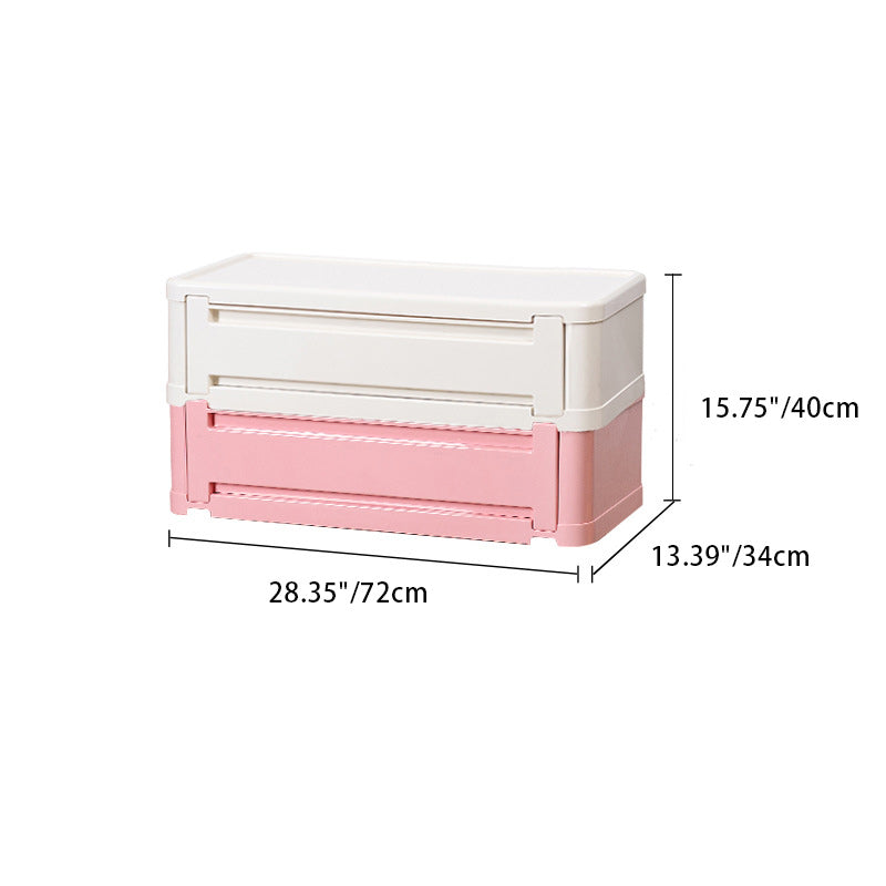 Contemporary Nordic Rectangle Cube Full ABS Shoe Storage 2/3/4/5 - Cabinet For Entryways