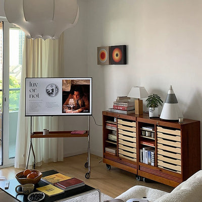 Contemporary Retro Rectangle Boxwood Bracket Stainless Steel Side Table 2 - Tier For Living Room