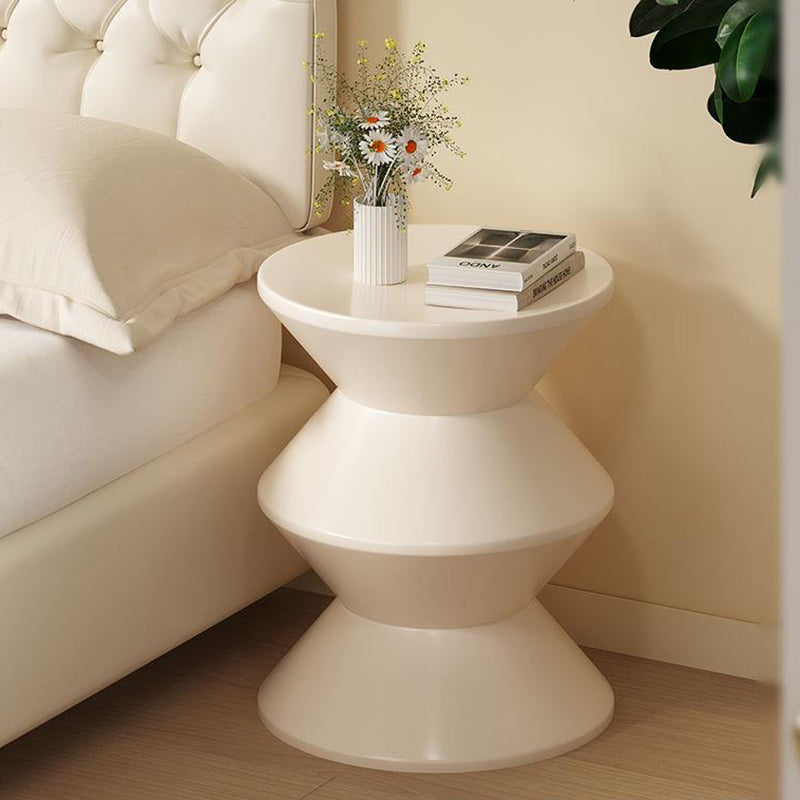 Contemporary Nordic Trapezoidal Hourglass Shape PP Side Table 1 - Tier For Living Room