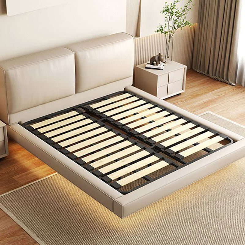 Table de chevet scandinave contemporain en bois massif carré, cuir synthétique, 2 tiroirs pour chambre à coucher 
