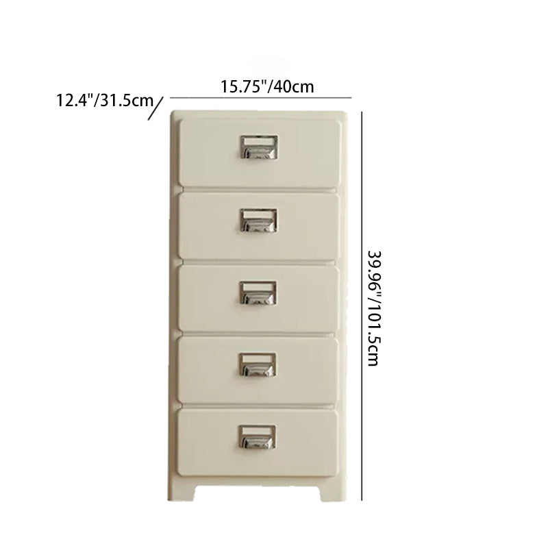 Traditional Japanese Macarons Rectangular Cube ABS Side Table 2/3/4/5 - Drawer For Living Room